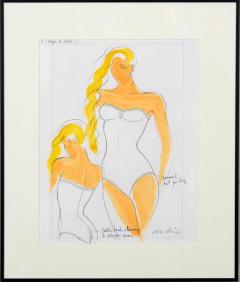 Antonio Lopez Fantastic Set of Five Fashion Illustrations by Antonio Lopez - 566617