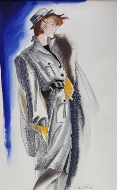 Antonio Lopez Vogue Magazine Fashion Illustration Adel Simpson 1984 - 328640