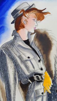 Antonio Lopez Vogue Magazine Fashion Illustration Adel Simpson 1984 - 328641