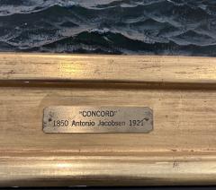 Antonio Nicolo Gasparo Jacobsen The steamship Concord signed A Jacobsen lower right  - 4104708