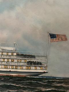 Antonio Nicolo Gasparo Jacobsen The steamship Concord signed A Jacobsen lower right  - 4104710
