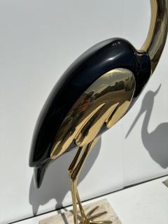 Antonio Pavia Pair of Brass Heron Sculptures - 3607733