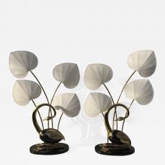 Antonio Pavia Pair of Seated Brass Egret Flamingo Floor Lamps by Antonio Pavia - 440204