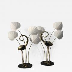 Antonio Pavia Pair of Standing Egret Flamingo Floor Lamps by Antonio Pavia - 440205