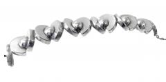Antonio Pineda Anto io Pineda 970 std Silver Mid Century Modernist Bracelet C 1970 - 4387496