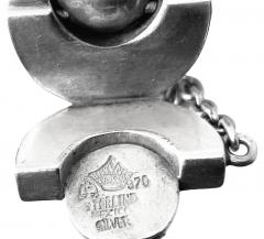 Antonio Pineda Anto io Pineda 970 std Silver Mid Century Modernist Bracelet C 1970 - 4387501