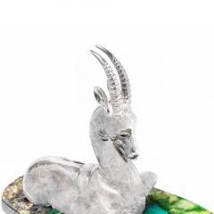 Antonio Pineda Antonio Pineda Unique Sterling Ibex Sculpture  - 3849855