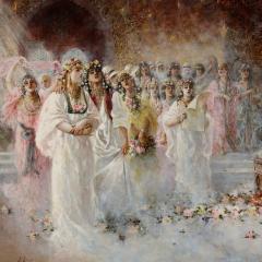 Antonio Rivas Dream Serenade Orientalist oil painting by Antonio Rivas - 3318780
