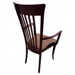 Antonio Sibau Antonio Sibau Mahogany Side Chair Italian Craftsmanship 20th Century - 4519241
