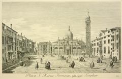 Antonio Visentini View of Venice Platea S Mariae Formosae ejusque Templum Plate no VIII  - 790573