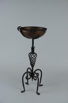 Antti Hakkarainen Decorative Antti Hakkarainen Torch re Birdbath in Wrought Iron and Copper - 4183822