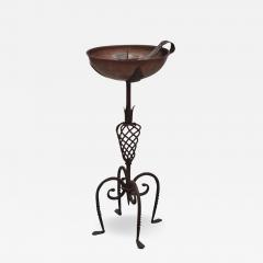 Antti Hakkarainen Decorative Antti Hakkarainen Torch re Birdbath in Wrought Iron and Copper - 4192187