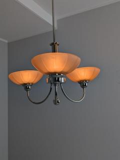 Antti Hakkarainen Delicate Pendant in Nickled Brass Glass 313 3 Antti Hakkarainen Finland 1930s - 4470430