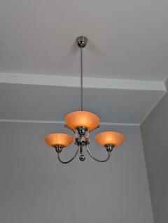 Antti Hakkarainen Delicate Pendant in Nickled Brass Glass 313 3 Antti Hakkarainen Finland 1930s - 4470434