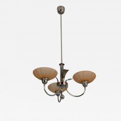 Antti Hakkarainen Delicate Pendant in Nickled Brass Glass 313 3 Antti Hakkarainen Finland 1930s - 4475415