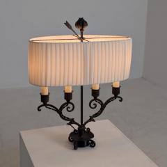 Antti Hakkarainen Sculptural Wrought Iron Table Lamp attr Taidetakamo Antti Hakkarainen 1920s - 4637309