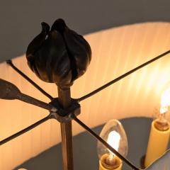 Antti Hakkarainen Sculptural Wrought Iron Table Lamp attr Taidetakamo Antti Hakkarainen 1920s - 4637315