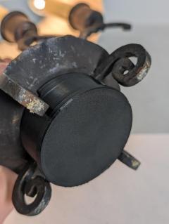 Antti Hakkarainen Sculptural Wrought Iron Table Lamp attr Taidetakamo Antti Hakkarainen 1920s - 4637319