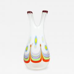 Anzolo Fuga Anzolo Fuga Colorful Pavone Vase with 2 Necks 1957 60 - 2127260