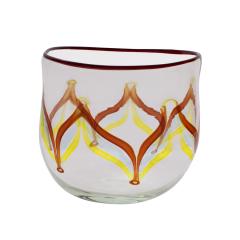 Anzolo Fuga Anzolo Fuga Hand Blown Glass Vase From The Pavone Series 1957 60 - 4460429