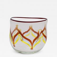 Anzolo Fuga Anzolo Fuga Hand Blown Glass Vase From The Pavone Series 1957 60 - 4460430