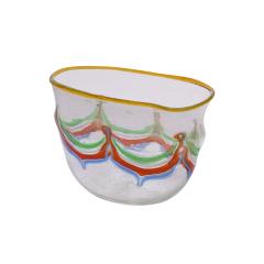 Anzolo Fuga Anzolo Fuga Hand Blown Glass Vase From The Pavone Series 1957 60 - 4459961