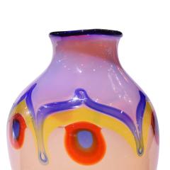 Anzolo Fuga Anzolo Fuga Hand Blown Pavone Vase With Murrhines circa 1958 - 1584046