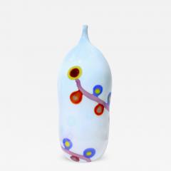 Anzolo Fuga Anzolo Fuga Large Hand Blown Glass Bottle with Colorful Murrhines 1959 60 - 1850389