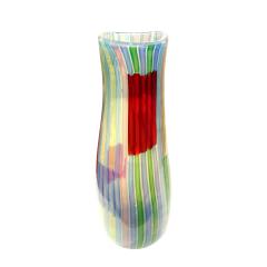 Anzolo Fuga Anzolo Fuga Rare Bandiere Vase with Multicolor Rods 1955 58 - 407739