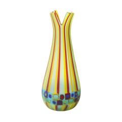 Anzolo Fuga Anzolo Fuga Rare Hand Blown Glass Vase with Corroso Finish 1958 60 - 2461834