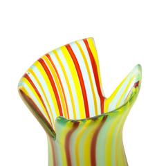 Anzolo Fuga Anzolo Fuga Rare Hand Blown Glass Vase with Corroso Finish 1958 60 - 2461840
