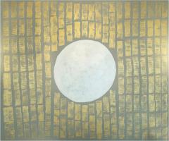 April Able Golden Glow Moon Contemporary Abstract Art 2019 - 1197525