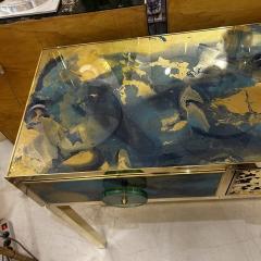 Aqua Console Table in Hand Painted Crystal - 3815673