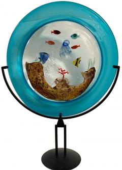 Aquarium Disc from Murano Italy - 4623348