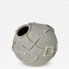 Aram Chenensky Ceramic Moonvase with Hieroglyphic Patterns by Aram Chenensky - 4031384