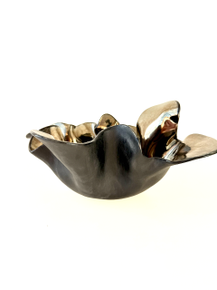 Aram Chenensky Organic Shaped Ceramic Bowl in Platinum by Aram Chenensky - 4030840