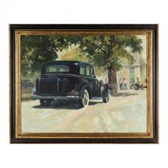 Arch D Shaw Original Arch Shaw Oil Painting of a Classic Antique Automobile - 3288028