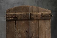 Arched Vernacular Wooden Door Hautes Alpes France 19th Century - 4810316