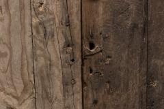 Arched Vernacular Wooden Door Hautes Alpes France 19th Century - 4810334