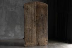 Arched Vernacular Wooden Door Hautes Alpes France 19th Century - 4810444