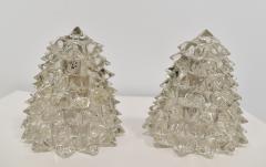 Archimede Seguso ARCHIMEDE SEGUSO Pair of Glass Wall Sconces - 3105806