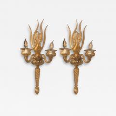 Archimede Seguso Archimede Seguso Barovier Toso Italian Mid Century Modern Swan Sconces - 3790532