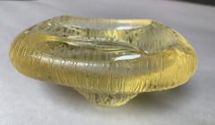 Archimede Seguso Archimede Seguso Bowl Ashtray In Yellow Glass Murano Italy 1950s - 1989221