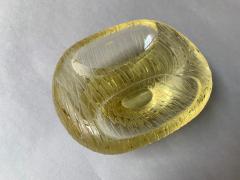 Archimede Seguso Archimede Seguso Bowl Ashtray In Yellow Glass Murano Italy 1950s - 1989227