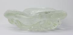 Archimede Seguso Archimede Seguso Glass Bowl with Silver Aventurine Fleck 1950 Italy - 4337359