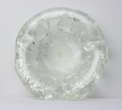 Archimede Seguso Archimede Seguso Glass Bowl with Silver Aventurine Fleck 1950 Italy - 4337363