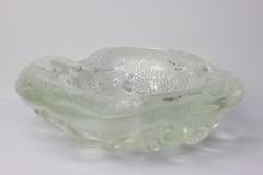 Archimede Seguso Archimede Seguso Glass Bowl with Silver Aventurine Fleck 1950 Italy - 4337374