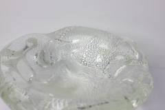 Archimede Seguso Archimede Seguso Glass Bowl with Silver Aventurine Fleck 1950 Italy - 4337376