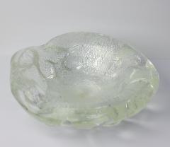 Archimede Seguso Archimede Seguso Glass Bowl with Silver Aventurine Fleck 1950 Italy - 4337378