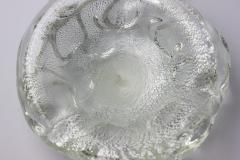 Archimede Seguso Archimede Seguso Glass Bowl with Silver Aventurine Fleck 1950 Italy - 4337379